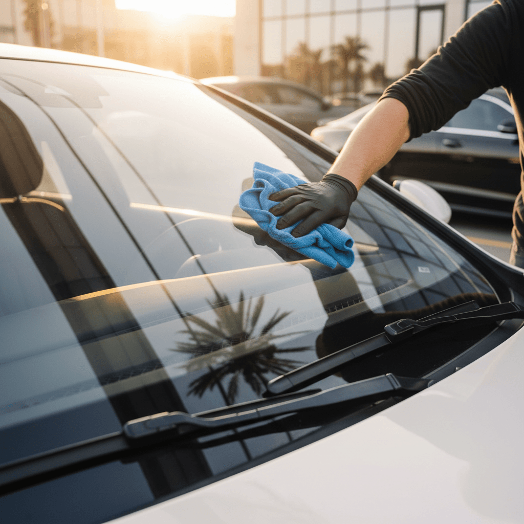 Glass and trim cleaning service